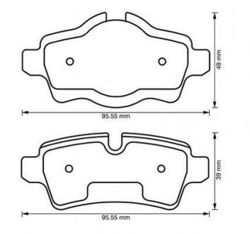 Тормозные колодки задние MINI Cooper / Clubman Jurid 573200J (фото 1)