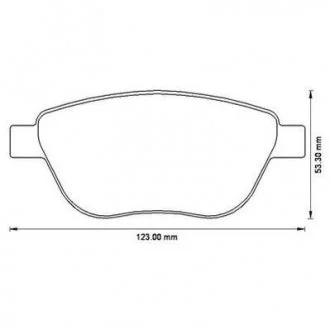 Гальмівні колодки пер. Corsa 09-14 (BOSCH) Jurid 573204J
