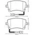 VW Тормозные колодки задн.с датчиками! Audi A4/A6/A8 04-T5 Jurid 573225J (фото 1)