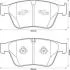 Тормозные колодки Mercedes M (W164) ML 63 AMG / R (W251) Class R63 AMG 01/06-&gt; Jurid 573233J (фото 1)