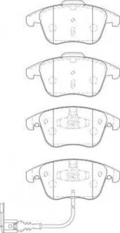 Гальмівні колодки передні Audi Q3 / VW Tiguan Jurid 573246J