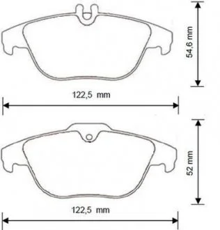 DB Тормозные колодки задн.W204 07- Jurid 573248J