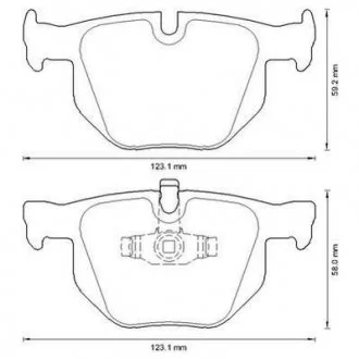 Колодки тормозные BMW 3 / X1 Jurid 573285J