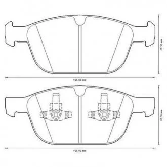 Гальмівні колодки передні Volvo XC60 Jurid 573293J