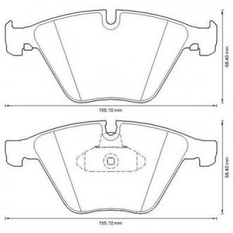 BMW Колодки торм.передн.5 F10 525/535,6 Gran Coupe,7 F01 730 10- Jurid 573305J