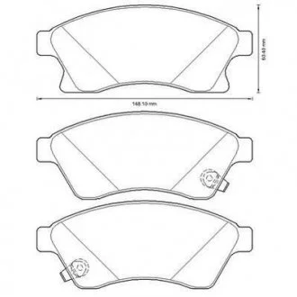 Гальмівні колодки передні Opel Astra / CHEVROLET CRUZE / Aveo Jurid 573332J