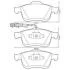 Тормозные колодки передние Fiat Doblo / Opel Combo Jurid 573334J (фото 1)