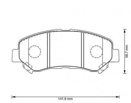 Гальмівні колодки Nissan Juke / X-Trail / Qashqai Jurid 573379J