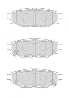 Колодки тормозные Subaru Impreza / Forester /Legacy / Outback / XV Jurid 573380J