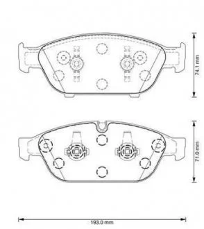 Гальмівні колодки Audi A6 / A7 / A8 Jurid 573381J