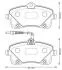 JURID PEUGEOT Тормозные колодки передние 407 573382J