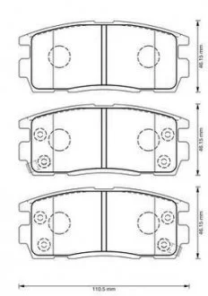 Колодки тормозные задние Opel Antara 2.4, 3.2 V6, 2.0 CDTi, CHEVROLET Captiva Jurid 573386J