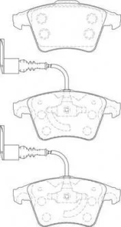 Колодки тормозные VW TOUAREG Jurid 573391J