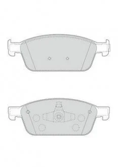 FORD Тормозные колодки передн.Focus III ST 12-,Kuga II 13-,Transit Connect 15- Jurid 573460J