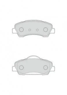 CITROEN Тормозные колодки передн. C-Elysee,C4 Cactus,Peugeot 301,308 12- Jurid 573461J (фото 1)