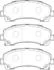 JURID ISUZU Колодки торм. передн.D-Max I,II 573467J