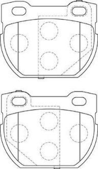 Гальмівні колодки задні Land Rover Defender Jurid 573644J