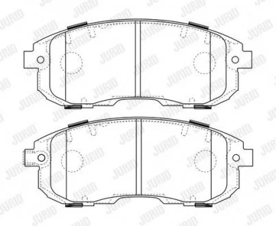 Гальмівні колодки SUZUKI SX4 / NISSAN CUBE / FIAT SEDICI Jurid 573646J