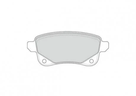 Тормозные колодки задние Renault Grand Scenic III, Scenic III Jurid 573660J