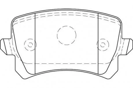 Гальмівні колодки Audi Q3 VW Passat /Tiguan Jurid 573667J