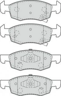 OPEL Колодки торм. пер. Corsa E 1,0-1,6 14- Jurid 573672J