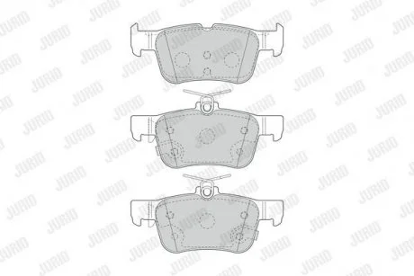 FORD Колодки торм. зад. Mondeo, Galaxy, S-Max, 14- Jurid 573687J (фото 1)