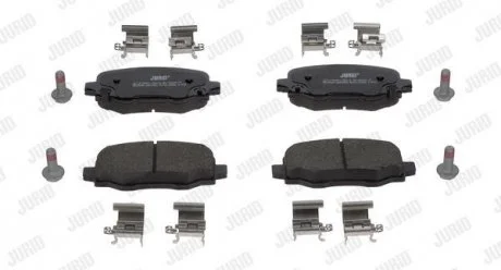 FIAT Торм. колодки задн. 500X 2.0 D Multijet 14-18, JEEP RENEGADE SUV 2.0 CRD 14- Jurid 573693J