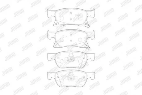 Гальмівні колодки Jurid 573701J
