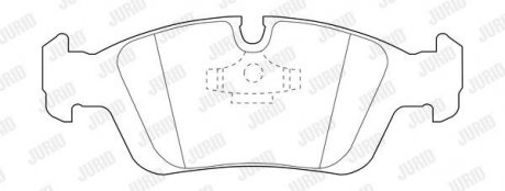 BMW К-т передних торм. колодок E46,Е36 Jurid 573710J