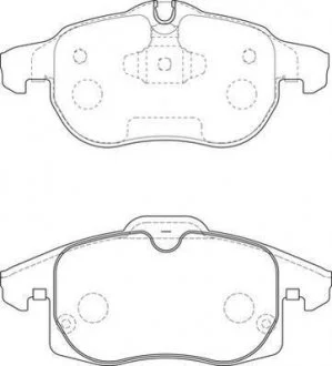 OPEL Тормозные колодки передн.Vectra C, Astra H, Zafira B FIAT Croma 05- SAAB 9-3 Jurid 573723J