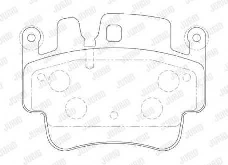 Тормозные колодки PORSCHE 911, Boxster, Cayman Jurid 573725J