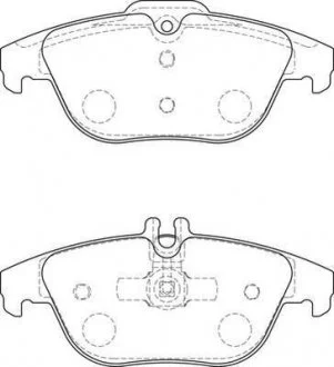 Тормозные колодки MERCEDES C-class Jurid 573735J