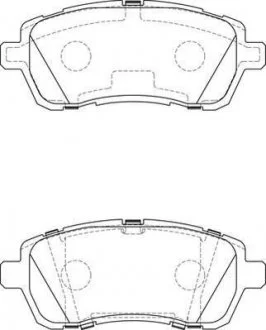 Колодки гальмівні FORD Fiesta VI Jurid 573747J