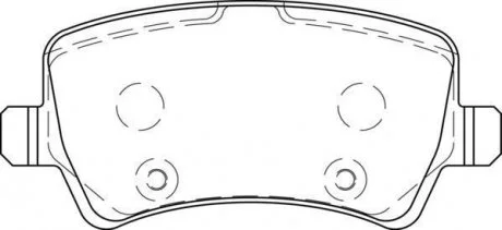 Гальмівні колодки Range Rover Evoque / Volvo S60 / S80 / V70 / XC60 / XC70 Jurid 573748J