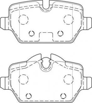 Тормозные колодки MINI Countryman 2010-> FMSI: 8764-D1554 WVA 23623/23624 Jurid 573755J
