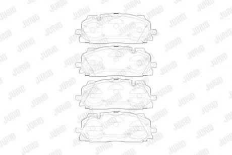 Тормозные колодки Audi Q7 (2015>) Jurid 573773J