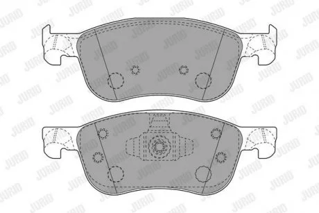 Гальмівні колодки передні FORD FIESTA Jurid 573779J