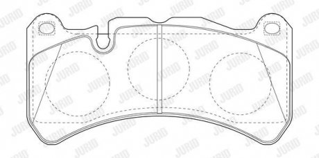 Тормозные колодки Mercedes CLK/SLK (2003->) Jurid 573799J