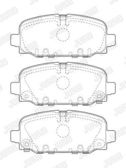 Гальмівні колодки Jurid 573824J (фото 1)