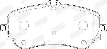 Тормозные колодки задние VW AMAROK, CRAFTER / MAN TGE Jurid 573832J