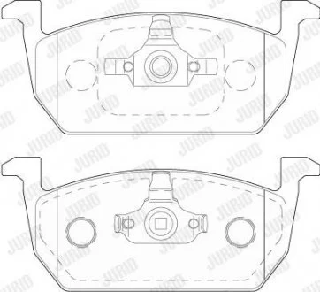 Тормозные колодки передние VW POLO, T-CROSS/AUDI A1/SEAT ARONA,IBIZA/SKODA KAMIQ, SCALA Jurid 573833J (фото 1)