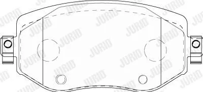 Колодки тормозные RENAULT MEGANE IV Jurid 573842J