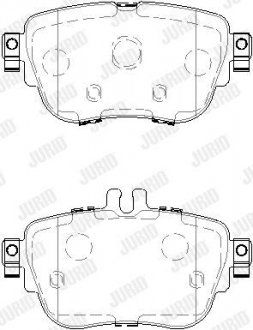Гальмівні колодки Mercedes E W213 Jurid 573843J (фото 1)