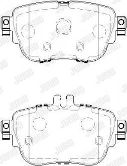 Гальмівні колодки Mercedes E W213 Jurid 573843J (фото 1)