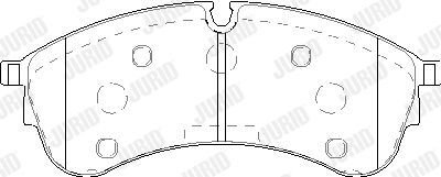 Колодки гальмівні Volkswagen Crafter 2017- (09/2016 ->) Jurid 573844J (фото 1)