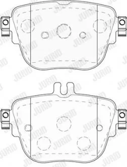 Фото 1 - колодки гальмівні Mercedes E-Class (W213) (42552) Jurid 573845J Колодки гальмівні Mercedes E-Class (W213) (42552) Jurid 573845J (фото 1)