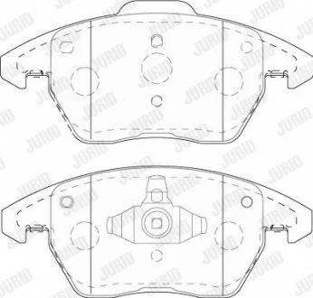 AUDI Торм колодки передн. A1 1.8 TFSI 15-18, SEAT IBIZA IV SC 1.8 TSI Cupra 15-16, VW BEETLE 2.0 TDI 14-18 Jurid 573852J