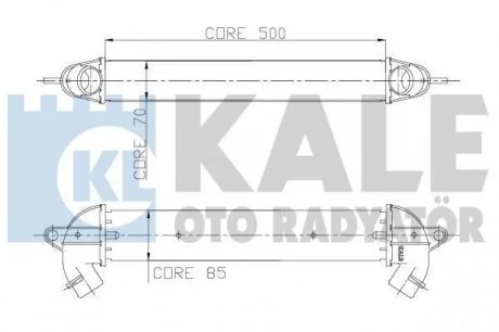 FIAT Интеркулер Doblo 1.3/1.9JTD 01- KALE 157000