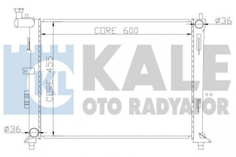 Радиатор охлаждения Hyundai İ30, Elentra - Kia Ceed, Ceed Sw, Pro Ceed Radiator KALE 341980 (фото 1)