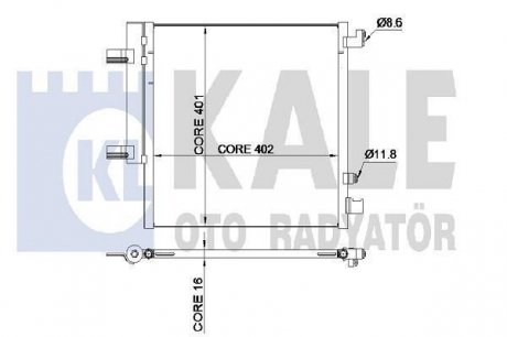 CHEVROLET Радиатор кондиционера Spark 1.0/1.2 10- KALE 342515